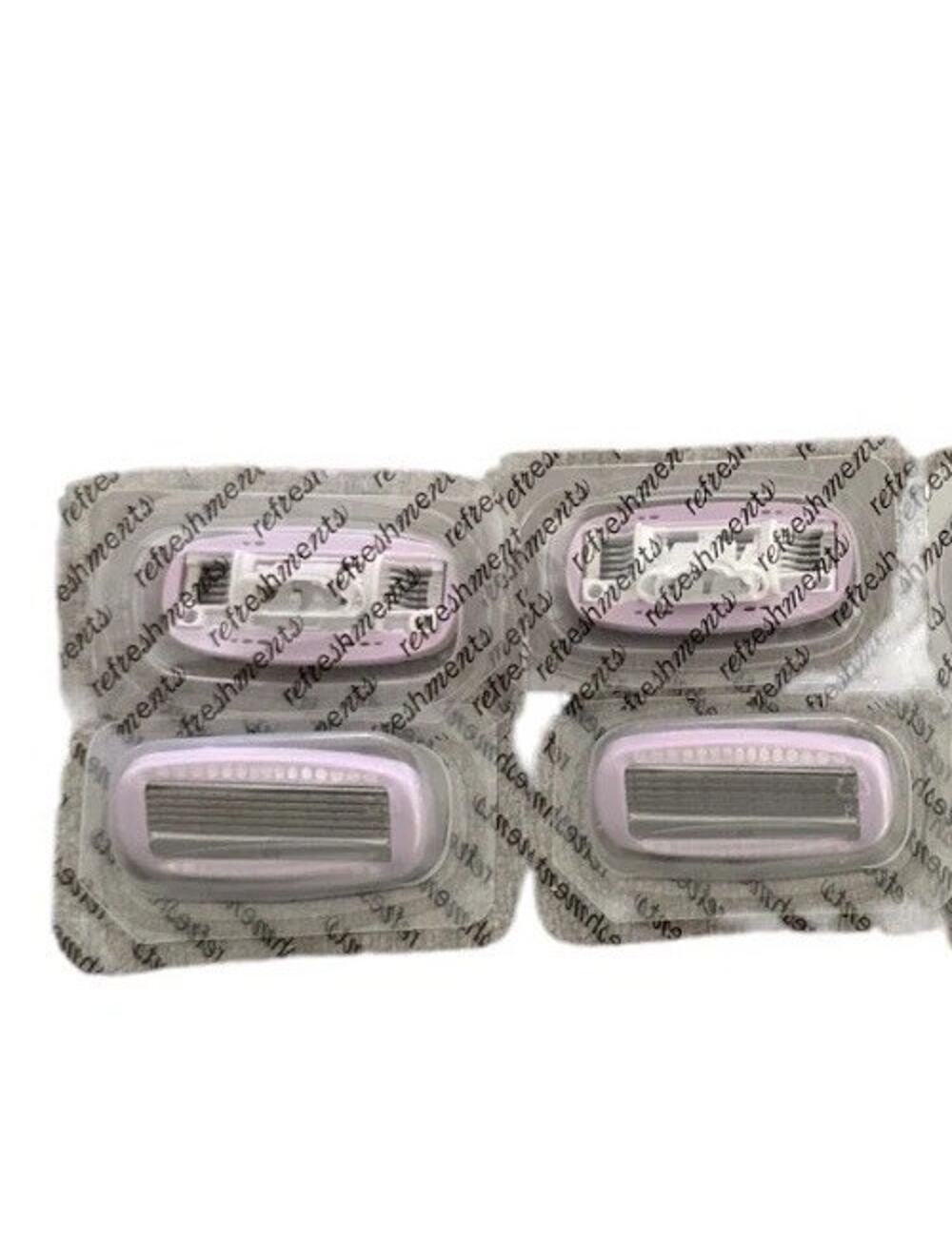 New Ipsy Refreshments 5 Blade Razor Catridge Refills Lot of 4 Sealed